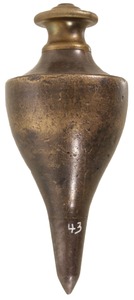 Unmarked: Brass "Chalice" Form Plumb Bob