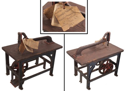 Joseph Glover, Paterson, New Jersey: Orig. Patent Model For Scroll Saw