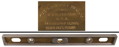 P.F. Vogel Manufacturing Company, New Britain, Connecticut: Vogel Pat. Aluminum Level