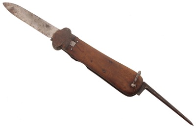 Paul Weyersberg & Company, Solingen, Germany: Rare Fallschirmjäger Gravity Knife