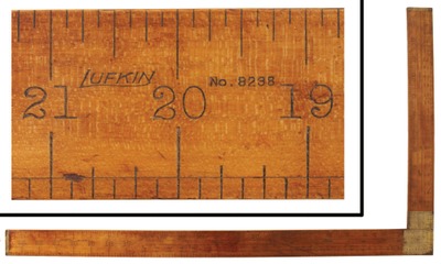 Lufkin Rule Company, Saginaw, Michigan, No. 8238: Rare "Takedown" Boxwood Square