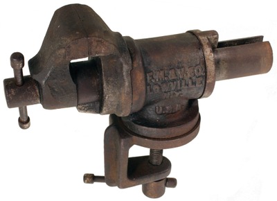 Fulton Machine & Vise Company, Lowville, New York, No. 1: Hiram Reed Patent Pivot Jaw Vise