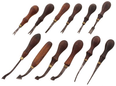 C.S. Osborne & Company, Newark, New Jersey: Wkg. Set Of Asst. Leather Tool