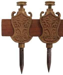 Stanley Rule & Level, No. 3: Bronze Metal Trammels
