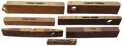 Assorted Makers: Lot Of Brass Appt. Spirit Level
