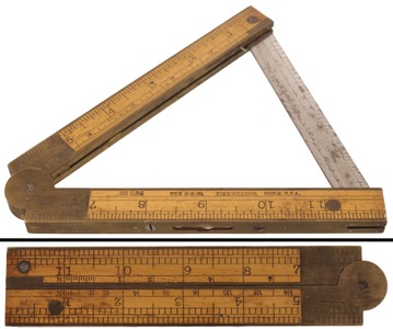 Chapin-Stephens Company, Pine Meadow, Connecticut, No. 036: Patent Inclinometer Folding Rule
