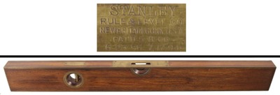 Stanley Rule & Level, No. 96: Brass Bound Rosewood Level