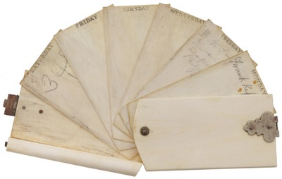 Unmarked: Early Ivory Page Personal Note Pad