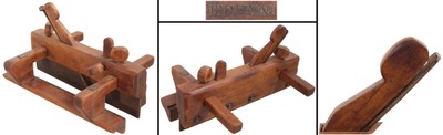Beniah Dean, Raynham, Massachusetts: Early Yellow Birch Screw Arm Plow Plane