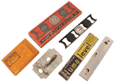 Assorted Makers: Three Original Box Spirit Levels