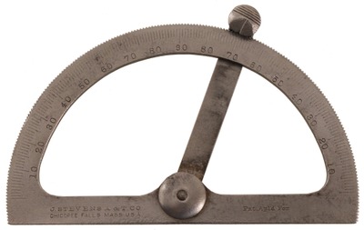 J. Stevens & Company, Chicopee Falls, Massachusetts: Machinist's Adj. Protractor