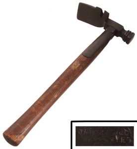 Unmarked: Early "Strap" Type Crating Hammer