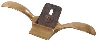 Unmarked: Solid Brass Low Angle Spoke Shave