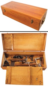 Stanley Rule & Level Plant, New Brain, Connecticut, No. 961: Solid Oak Tool Chest