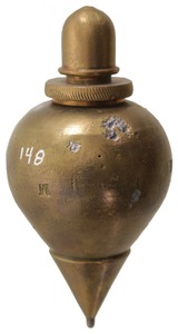 Unmarked: Early & Unusual Brass Plumb Bob