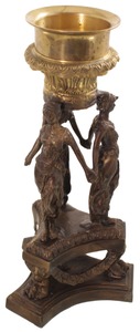 Unmarked: "Three Graces" Art Nouveau Candle Stand