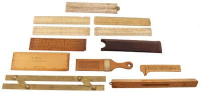 Assorted Makers: Lot Of Precision Measuring Rules