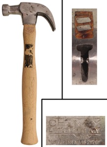 H. Cheney Company, Little Falls, New York, No. 988: 16 Oz. Carpenter's Hammer