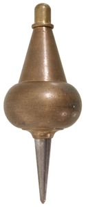 Unmarked: Classic Millwright's Brass Plumb Bob