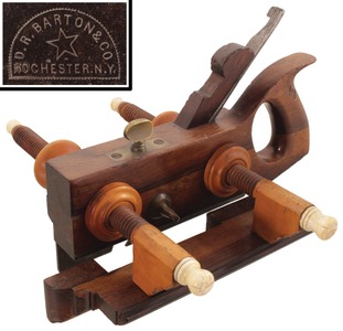 D.R. Barton & Company (Unmarked): Handled Rosewood Plow Plane