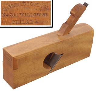 S.H. Bibighaus, 311 Willow Street, Philadelphia, Pennsylvania: Unused 1 3/4" Ske Rabbet Plane