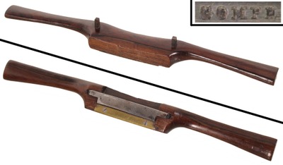 Henry G. Gomph & Company, Albany, New York: Rare Brazilian R'woo Leather Wkrs. Spoke Shave