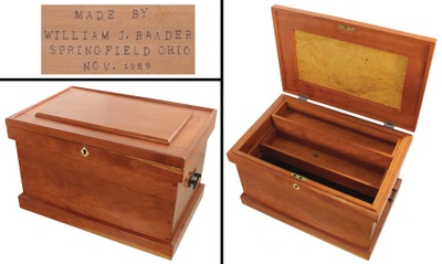 Bill Baader, Springfield, Ohio: Artfully Crafted Cherry Tool Chest