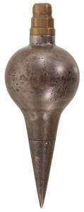 Unmarked: Early Brass & Iron Plumb Bob