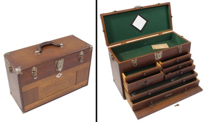 H. Gerstner & Sons, Dayton, Ohio, No. 0419: Extra Clean Q'sawn Oak Tool Chest