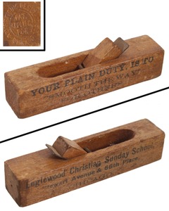 Englewood Christian Sunday School, Stewart Avenue & 66th Place, Chicago, Illinois: Min. Wooden Planeencil Sharpener