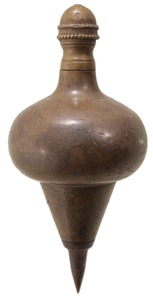 Unmarked: Early Brass Body Plumb Bob