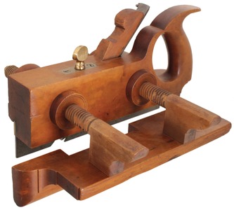 H. Wells, Williamsburg, Massachusetts: Handled Boxwood Plow Plane