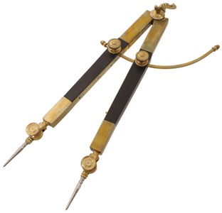 Unmarked: Massive Ebony & Brass Dividers