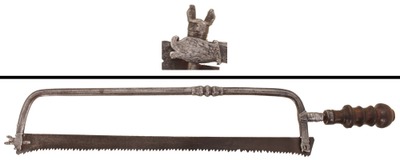 Unmarked: Early Hand Forged Long Frame Saw