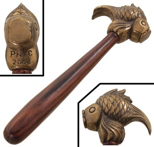 John Heinz, Corvallis, Oregon: Fancy Lost Wax Cast Bronze Hammer