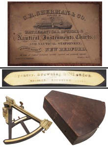 Spencer, Browning & Company, London, England: Early 19th Century Ebony & Brass Octant