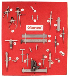 L.S. Starrett Company, Athol, Massachusetts: Orig. Store Display Of Machinists' Tools