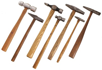 Assorted Makers: Lot Of Extra Clean Metal Wkg. Hammer