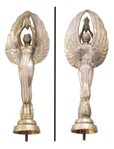 Unmarked: Winged Victory "Rat Rod" Hood Ornament