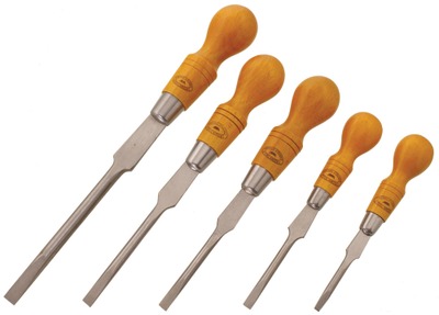 Crown Tools, Sheffield, England: Set Of Five Cabinet Mkrs. Screwdrivers