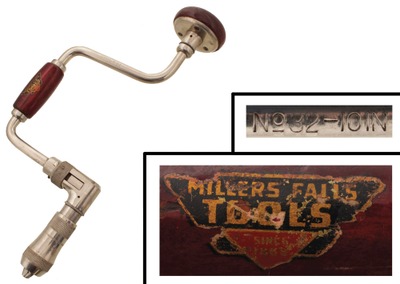Millers Falls Company, Millers Falls, Massachusetts, No. 32: 10" Sweep Patented Brace