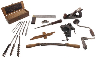 Assorted Makers: Lot Of Clean & Usabl Woodworking Tools