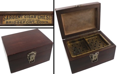 Sargent & Company, New Haven, Connecticut: "Sargent Cigar Chest Humidor