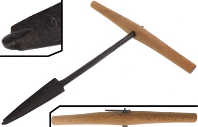 Unmarked: Hand Forged W'wright Hooked Reamer