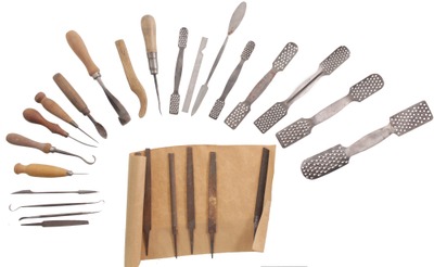 Assorted Makers: Lot Of Plaster Sculptor's Tools
