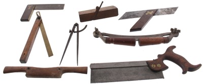 Assorted Makers: Lot Of Early Type Woodworking Tools