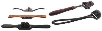 Assorted Makers: Lot Of Five Asst. Scraperspoke Shaves