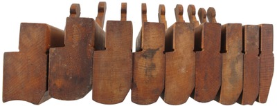 G.W. Denison & Company, Winthrop, Connecticut: Nine Extra Clean H/R Molding Planes