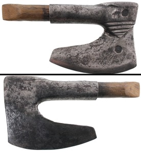Unmarked: Early Single Bevel Hewing Axe