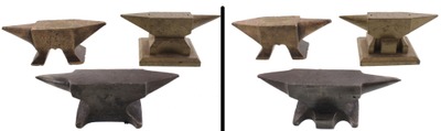 Unmarked: Three Double Horn Small Size Anvils